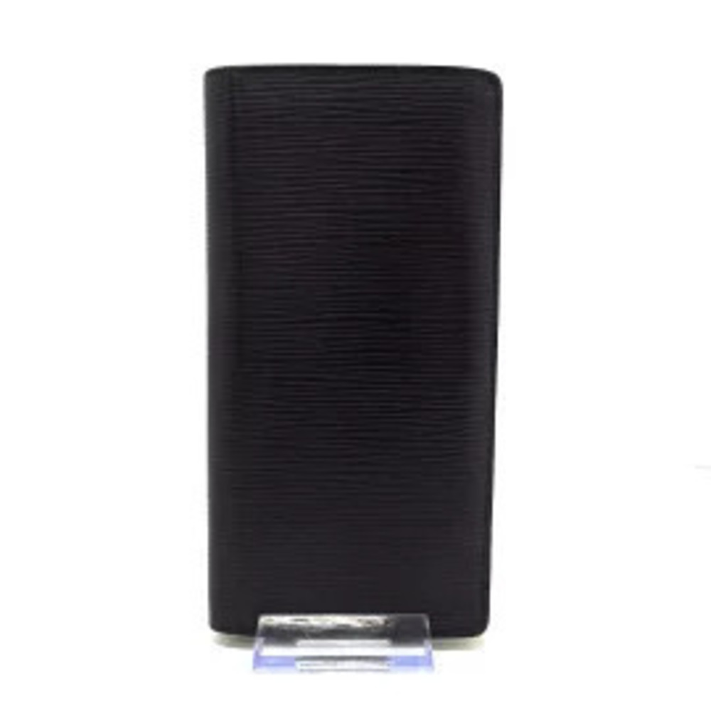 LOUIS VUITTON Portefeuille Brazza Long Wallet Noir Black Epi Leather LV